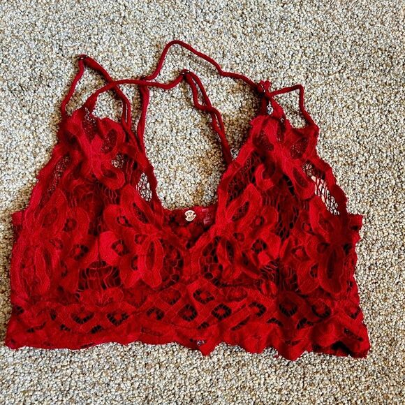 NWOT FREE PEOPLE Lace Bralette - Picture 3 of 9